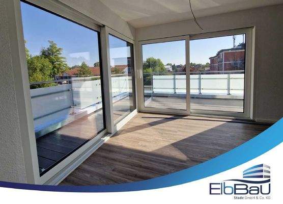 Blick auf die Dachterrasse