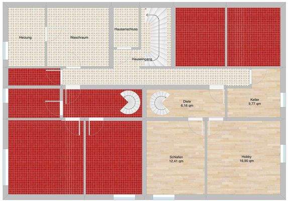 Grundriss Souterrain