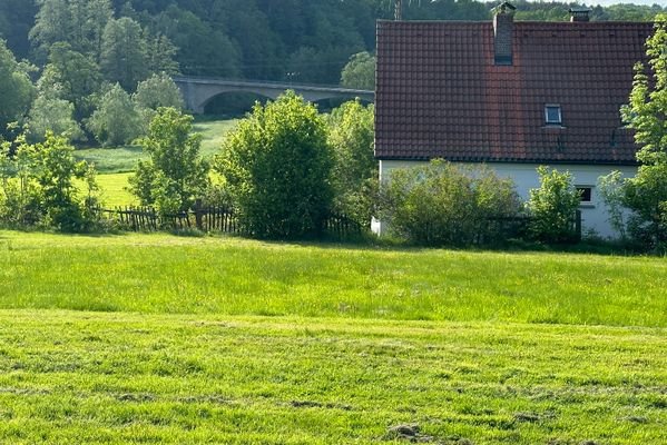 Ansicht von oben Richtung Waldnaabbrücke