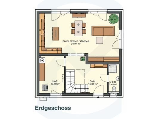 Grundriss - Erdgeschoss