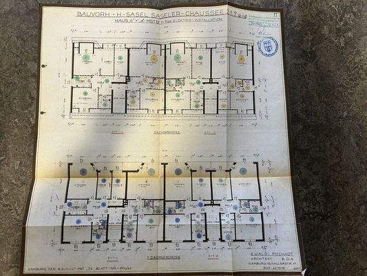 Aufteilungsplan 1 OG u DG Haus c d