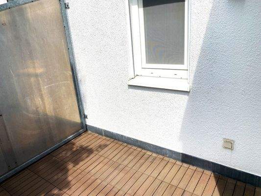 Sitznische auf dem Balkon n.r