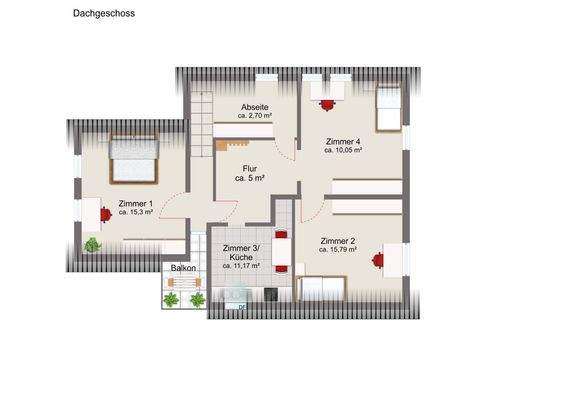 Grundriss Dachgeschoss