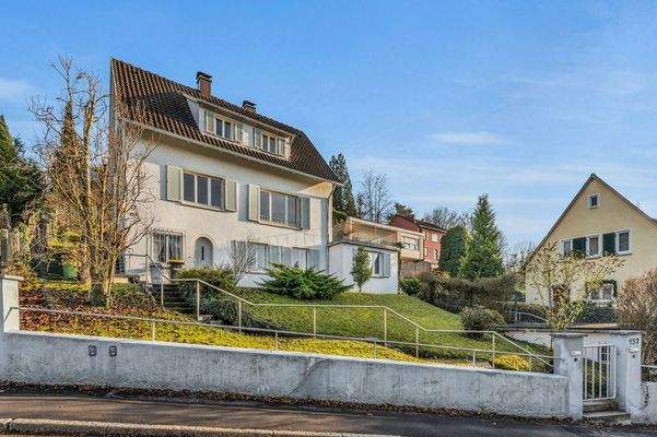 Blick von d. Strasse