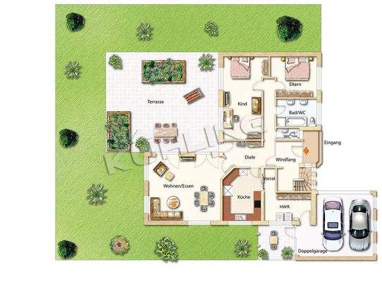 Grundriss EG - Abweichungen vorbehalten -