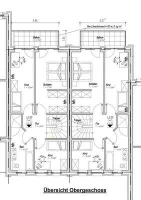 Übersicht Obergeschoss