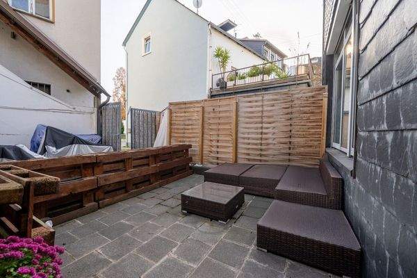 Terrasse vor dem Haus