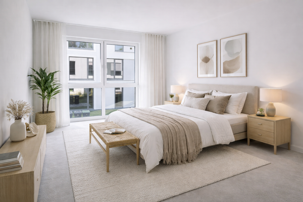 Visualisierung eines Schlafraumes