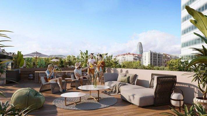 Flats in a Complex near the Beach in Poblenou Barcelona