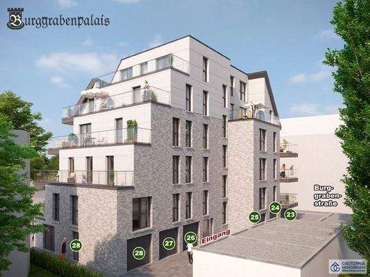 Hofseite mit Hintereingang