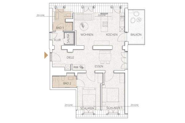 W18 Wohnungsgrundriss