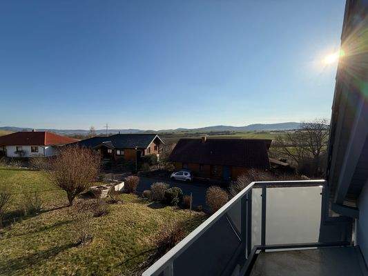 Blick vom Balkon