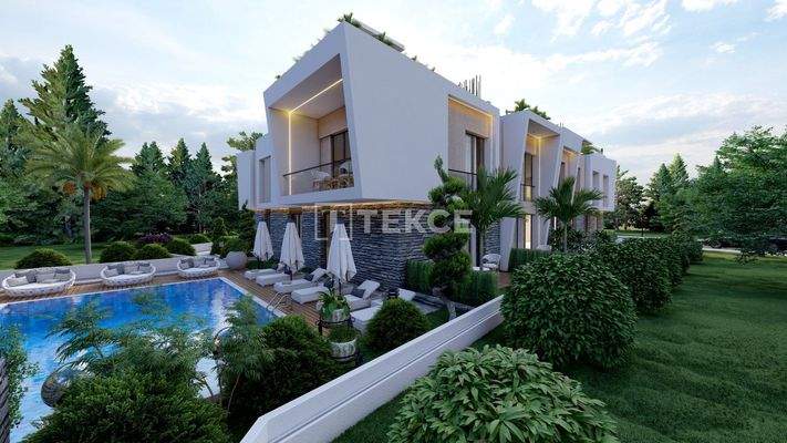 Nature-View Flats in a Complex with Pool in Girne Alsancak