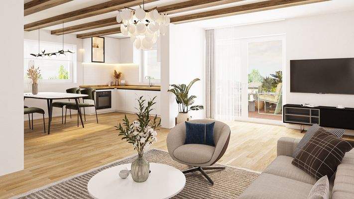 Visualisierung Wohnzimmer