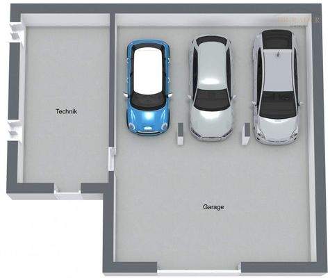3D Grundriss Untergeschoß