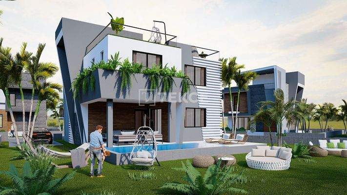 Villas with Private Gardens in İskele Ötüken