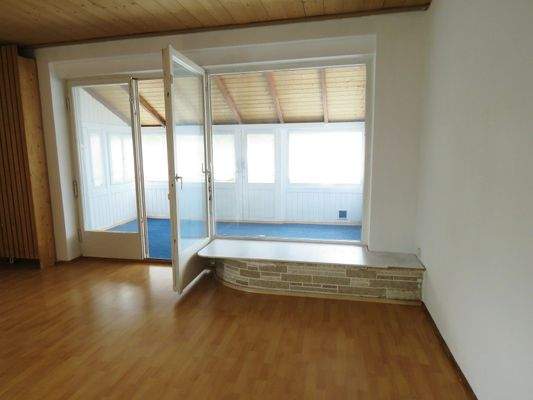 Zugang vom Wohnzimmer in den Wintergarten 