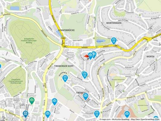 Geolyzer Kartenausschnitt