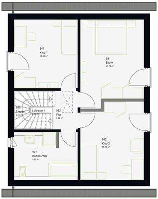 Grundriss Dachgeschoss