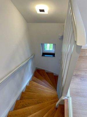 Treppe ins Dachgeschoß