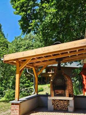 Blick von hier hoch zum Haupthaus