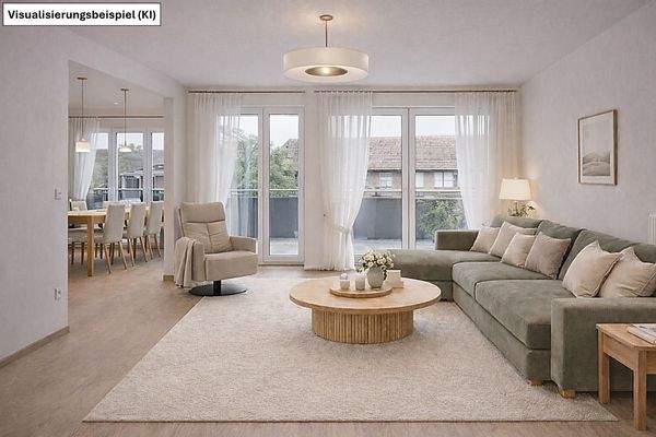 Wohn-/Essbereich mit Loggia