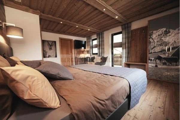 Schlafzimmer im Mountain Lodge Stil