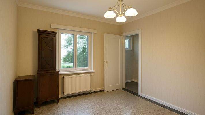 Schlafzimmer mit Abstellraum