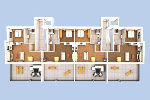 3D Innenansicht Penthouse