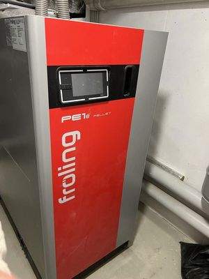 Moderne Pelletheizung