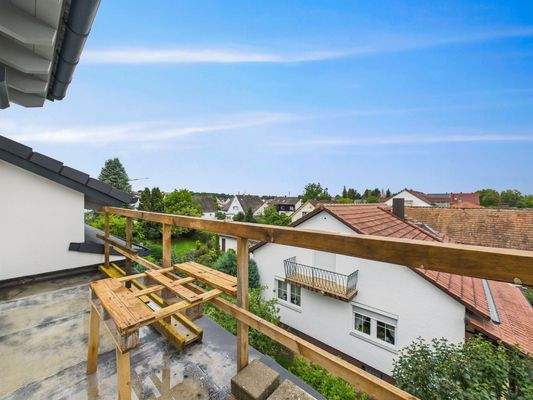 Balkon in Westausrichtung