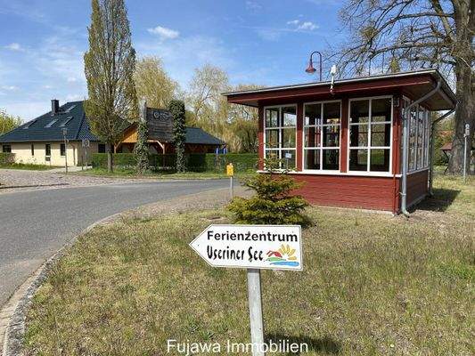 Bushaltestelle im Ort