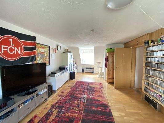 Ansicht Wohnzimmer im Dachgeschoss