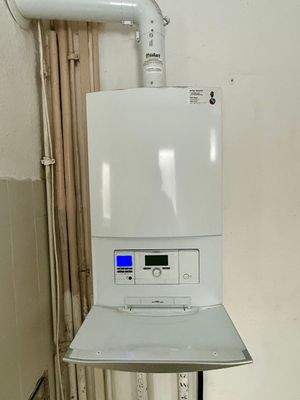 Gastherme in Betrieb