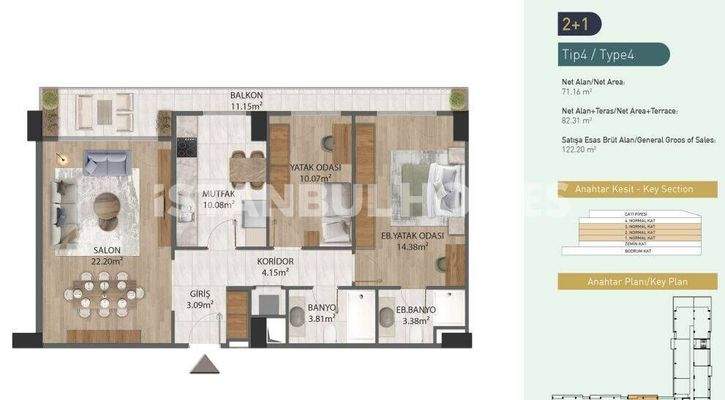 Stylish Design Apartments in Eyupsultan Istanbul