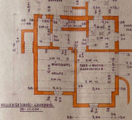 Grundriss Keller