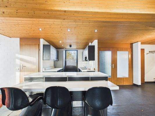 Wohnbereich, Blick Richtung Küche