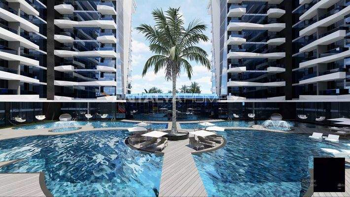 Luxury Apartments in a Complex with Hotel Amenities in Alanya