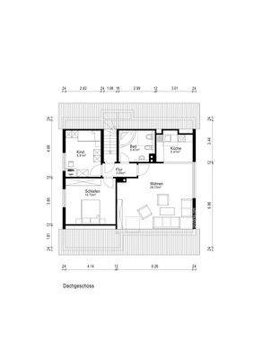 Grundrissplan Dachgeschoss