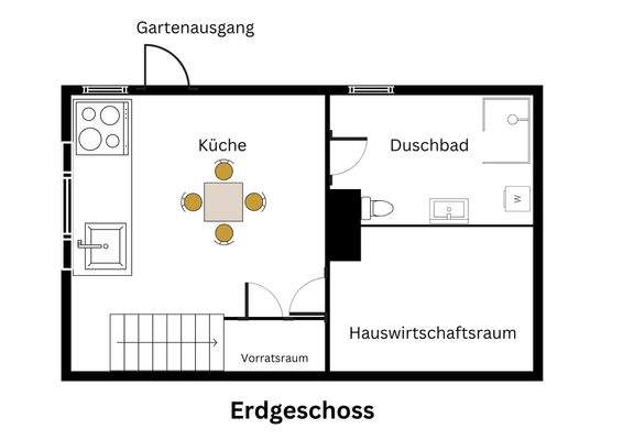Erdgeschoss nach Rennovierung