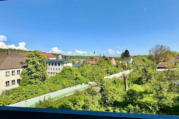 schöne Aussicht vom Balkon