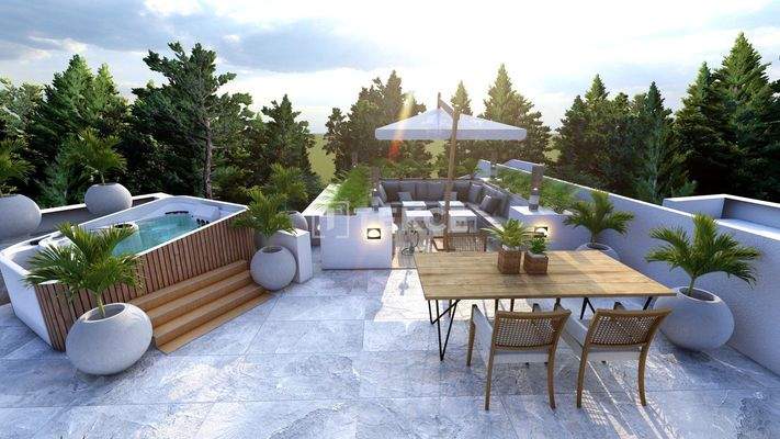 Nature-View Flats in a Complex with Pool in Girne Alsancak