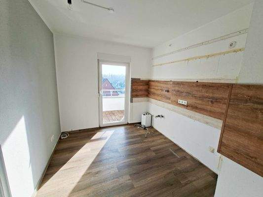 Blick in die Küche Loggiazugang