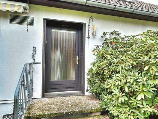 Hauseingang auf der Rückseite