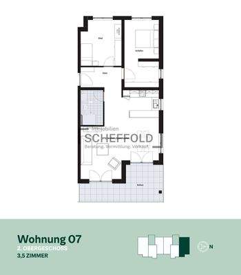 Grundriss Wohnung Nr. 7