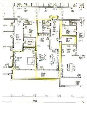 Plan - Große 2,5 Zimmer Wohnung mit Loggia Miete Bergheim Salzburg
