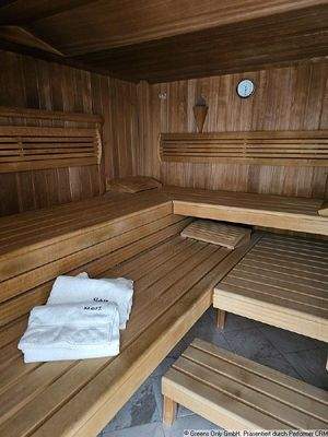 Wellnessbereich im UG mit Sauna