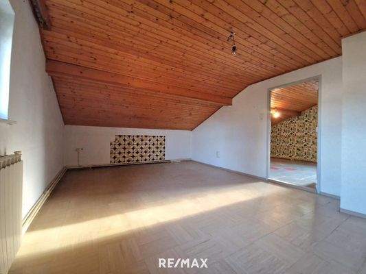 Schlafraum Dachboden