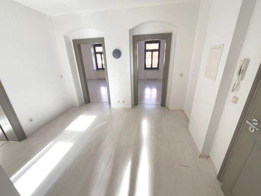 Der Flur Richtung W1 und W2