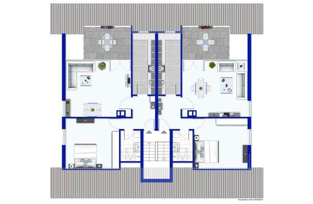 Grundriss DG (2 Wohnungen)